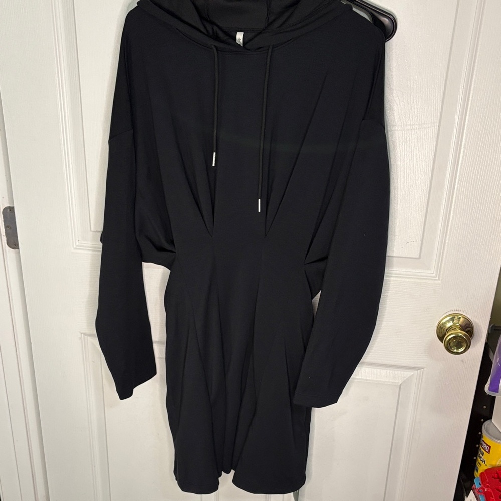 HALARA Black Hooded Dress